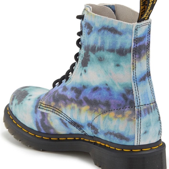 Dr. Martens 1460 Pascal Tie Dye Blue Pattern Boot! - Picture 2 of 9
